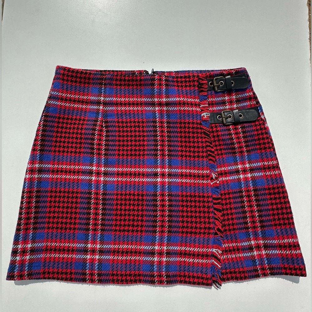 Flannel red skirt